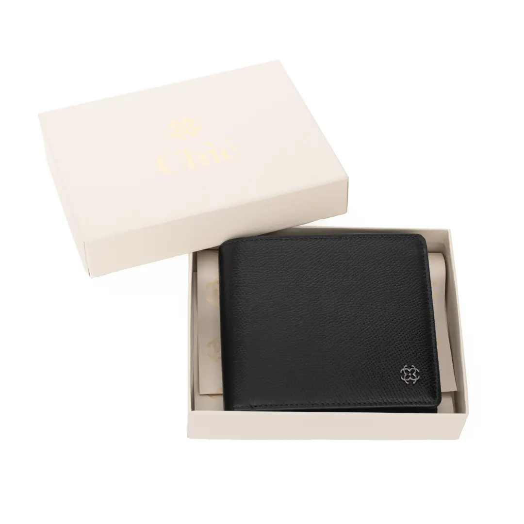 Chic Men Genuine Bifold Leather Wallet